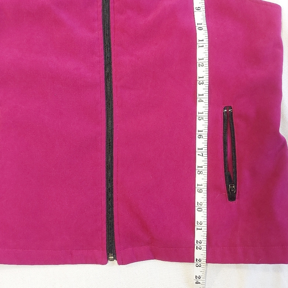 Allison Daley Bright Violet Lined Zip Up Vest, 8P - Picture 12 of 12